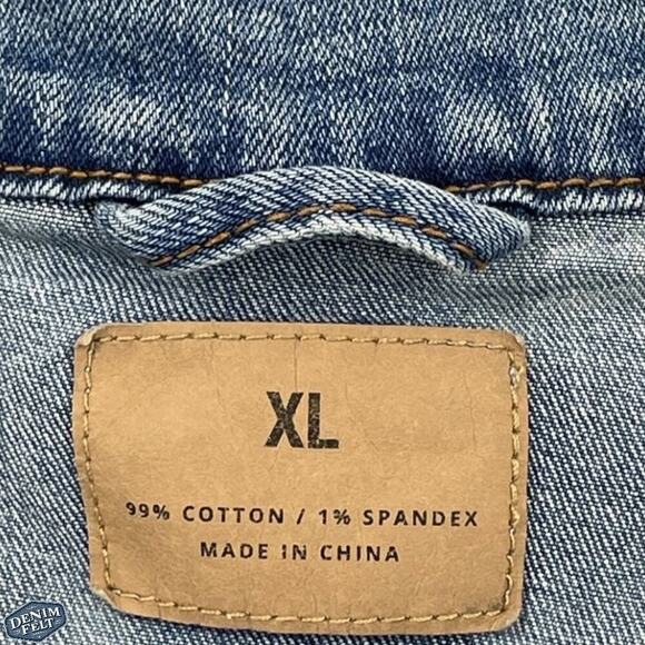 Jim Beam Medium Wash Embroidered Button Down Denim Jean Jacket | NEW!! - Picture 10 of 12